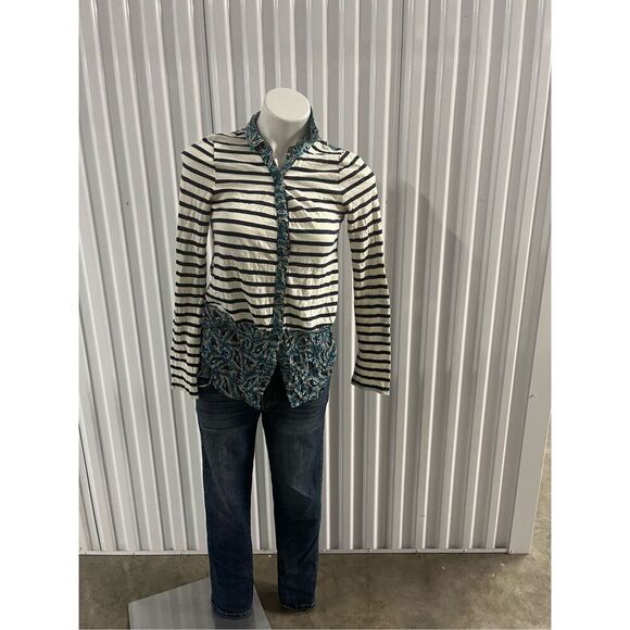 Anthropologie postmark paisley button down top size xs - Picture 1 of 3
